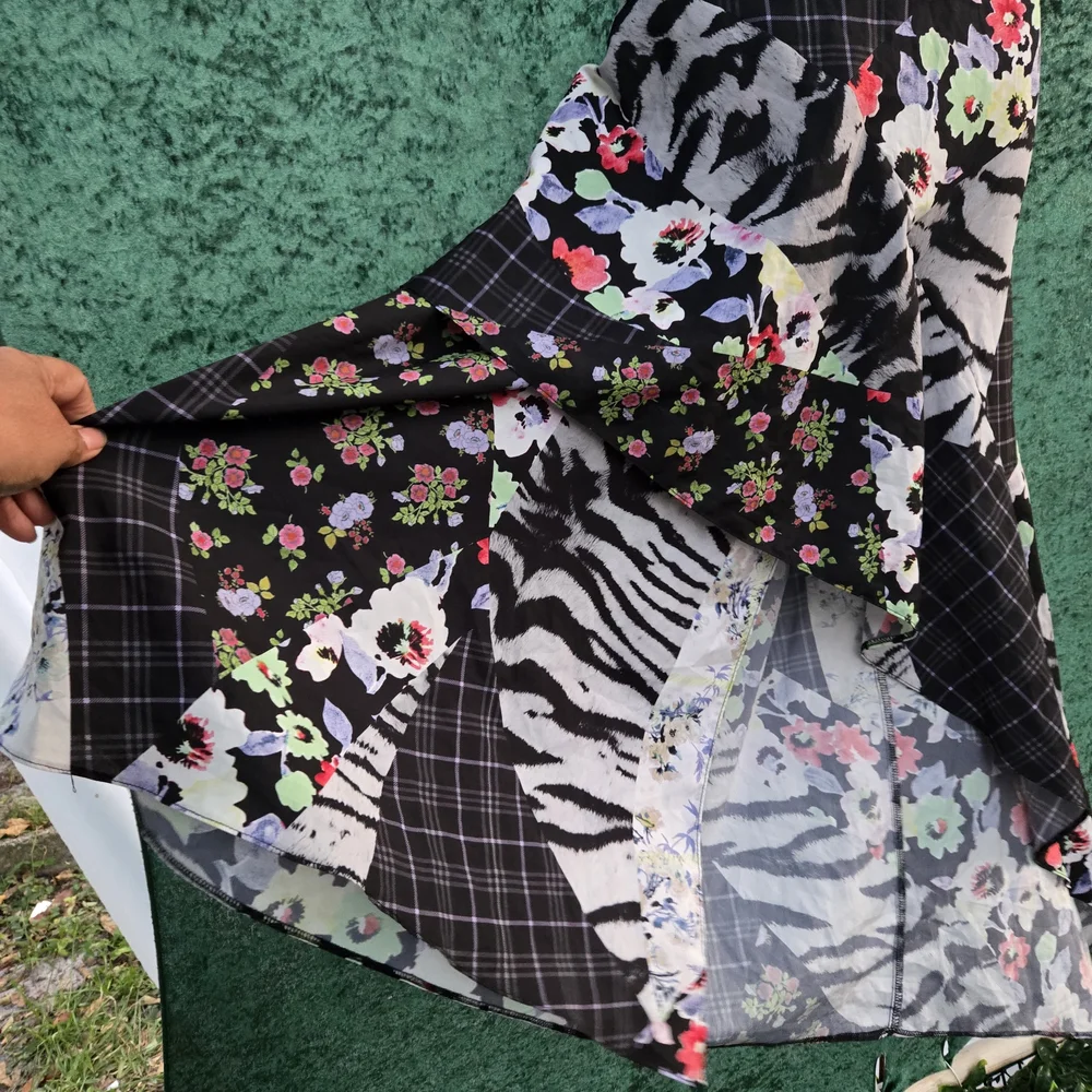 ASOS‎ Desing  Multicolor Asymmetrical Skirt